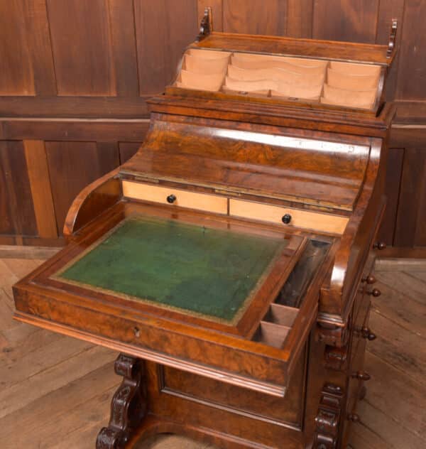 Victorian Walnut Pop Up Piano Davenport SAI2652 - Image 7