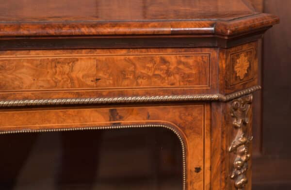 Victorian Walnut Bookcase / Display Cabinet SAI2651 - Image 17
