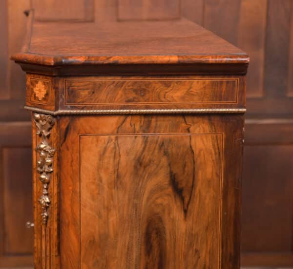 Victorian Walnut Bookcase / Display Cabinet SAI2651 - Image 19