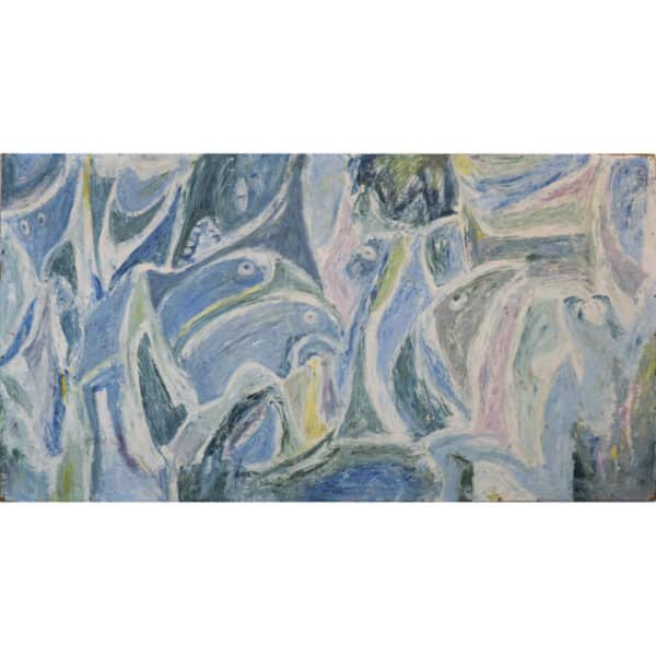 COBRA Style Painting with Abstract Birds