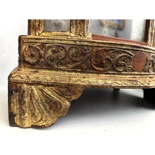BM010 BURMESE BUDDHA ALTAR CABINET WITH GOLD LEAF Antique Cabinet Antique Cabinets 7