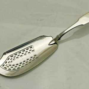 1815 Georgian Antique Solid Silver Fish Culinary Slice 29cm long Antique Silver Antique Silver