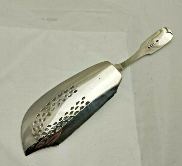 1815 Georgian Antique Solid Silver Fish Culinary Slice 29cm long Antique Silver Antique Silver 6