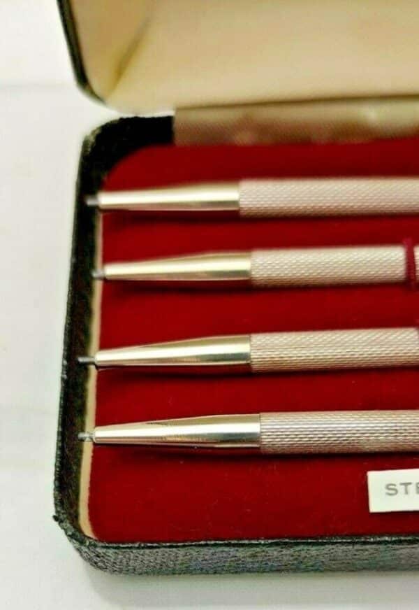 Vintage Sterling Solid Silver Bridge Pencils Fully Working Antique Silver Antique Silver 7