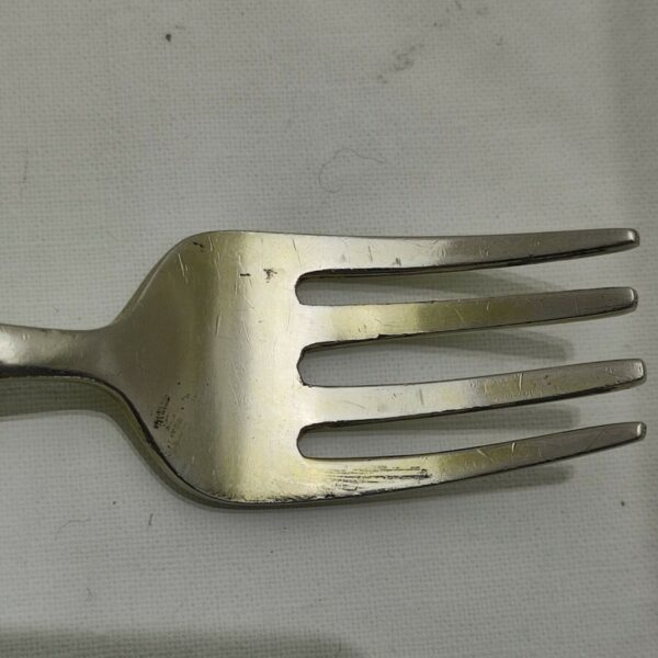 Antique Art Deco Sterling Solid Silver & Enamel Pusher & Fork Antique Silver Antique Silver 9