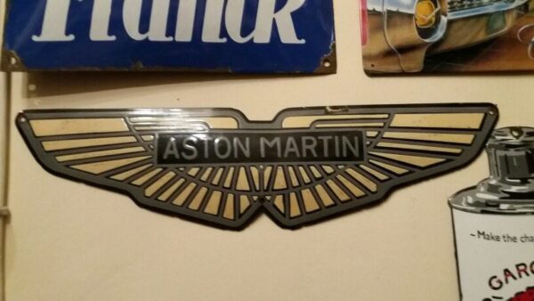 Metal Enameled Billboard Aston Martin Antiquities 3