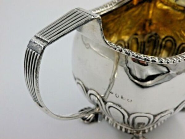 Georgian 1814 Antique Solid Sterling Silver Cream Milk Jug Creamer Antique Silver Antique Silver 8