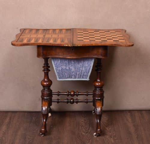 Victorian Walnut Games Table SAI1752 Antique Tables 12