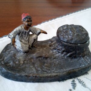 ANTIQUE COLONIAL INKWELL Antiquities