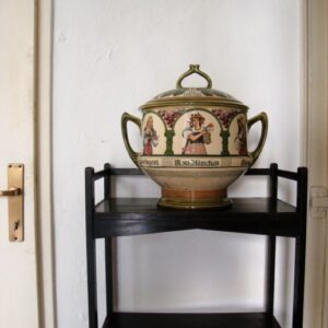 METTLACH VILLEROY & BOCH – LARGE PUNCH BOWL Antique Ceramics
