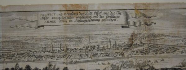 Battle of Osijek 1687 MERIAN MATTHAUS Antique Maps 5