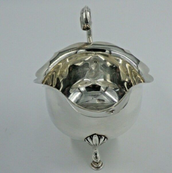 Vintage Sterling Solid Silver Gravy Sauce Boat Harrods Ltd Antique Silver Antique Silver 8