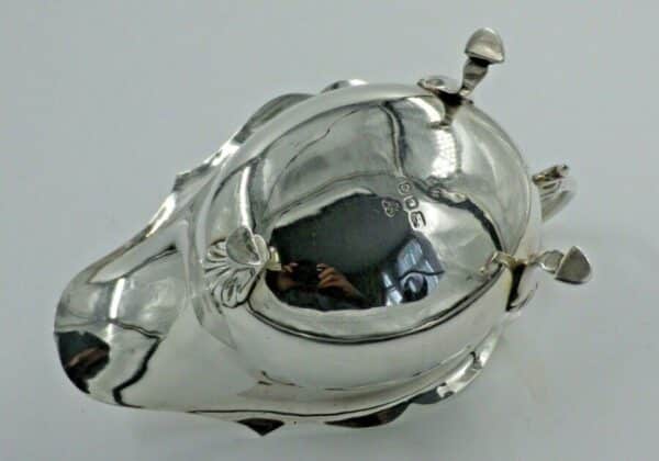 Vintage Sterling Solid Silver Gravy Sauce Boat Harrods Ltd - Image 3