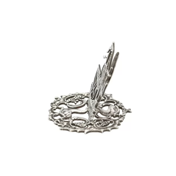 Antique Victorian Solid Silver Galleon Ship Menu Holder 1897 - Image 3