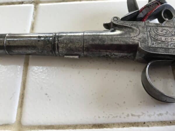 Queen Ann Belt pistol by Jackson of London Antique Guns 11