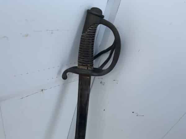French Heavy Cavalry Sabre with Scabbard Georgian Antique Swords 15