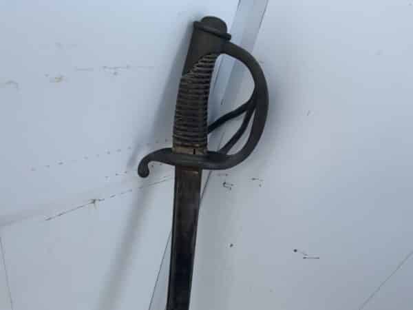 French Heavy Cavalry Sabre with Scabbard Georgian - Image 13