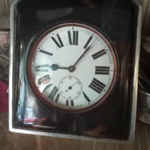 Silver and tortoiseshell with Galleith pocket watch Antique Clocks