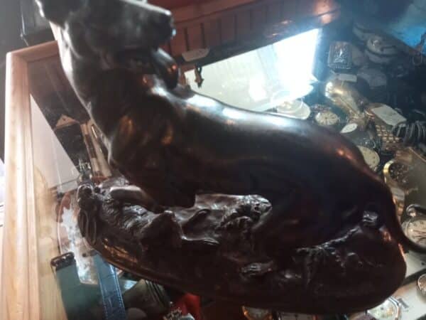 Bronze Dog by Chemin Antique Sculptures 3