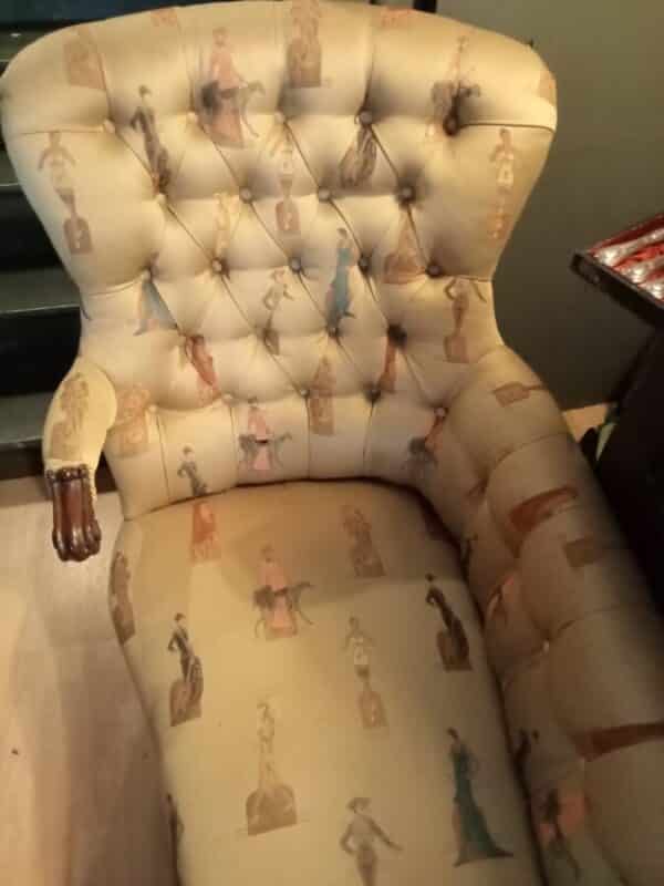 Chaise lounge Art Deco Fabric