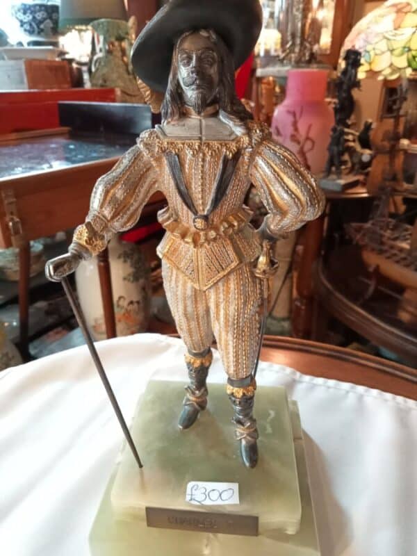 Charles 1 bronze , silver and bronze gilt