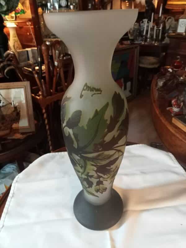 Art Nevou Acid Etched Vase