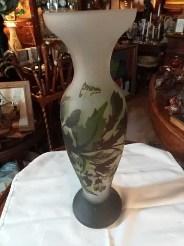 Art Nevou Acid Etched Vase Antique Vases 3