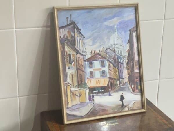 Stunning Pair of French Town Scenes Vivid Colours 1950's Prints - Image 7