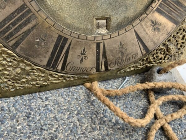 Long case 17th century 30 hr birdcage movement Granger of Sibson Antique Clocks 47