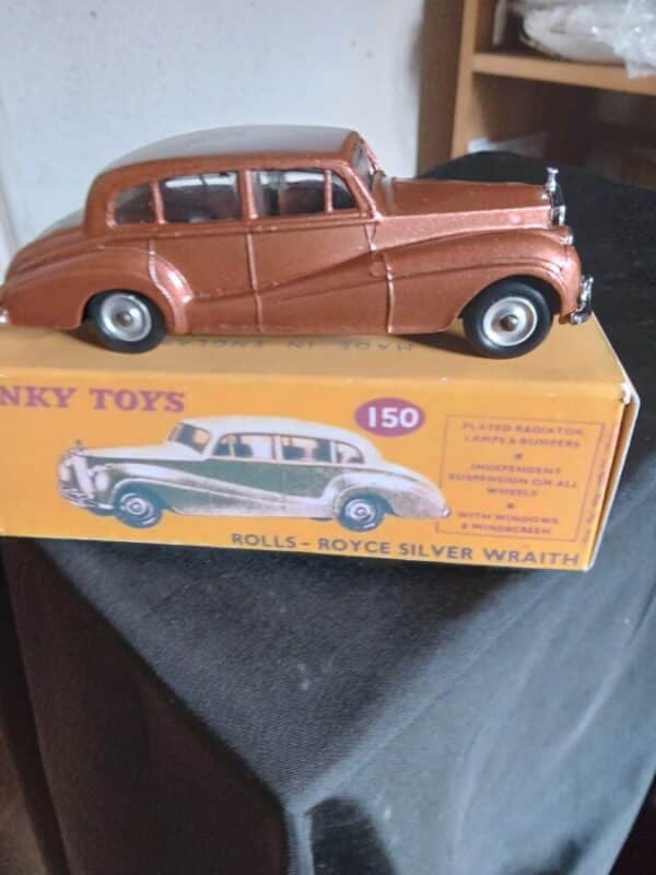THREE DINKY TOYS (1950’s) ROLLS ROYCE CARS Antique Collectibles 7