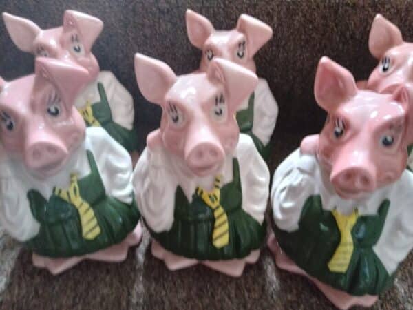 NATWEST PIG MONEY BOXES- 6 SCHOOLGIRLS Antique Collectibles 5