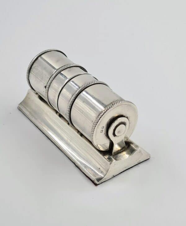 Art Deco Sterling Solid Silver Desk Day Month Date Calendar - Image 14