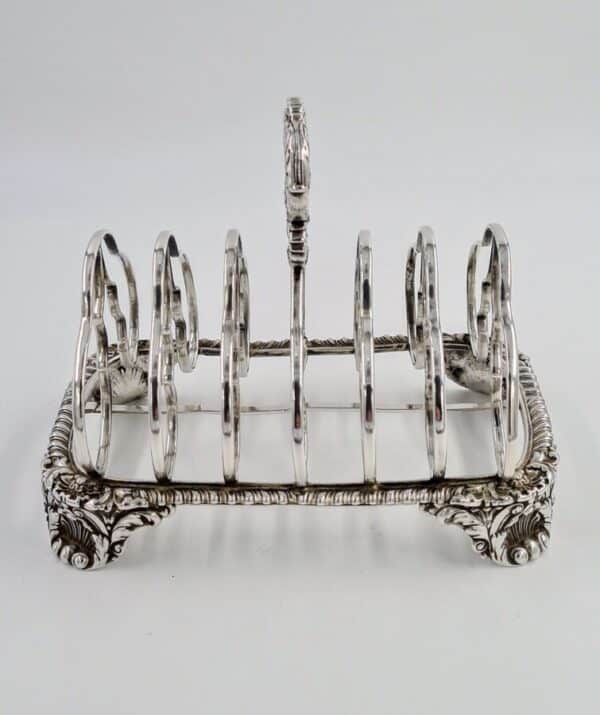 Georgian Antique Solid Silver Toast Rack Robert Hennell II Antique Silver Antique Silver 12