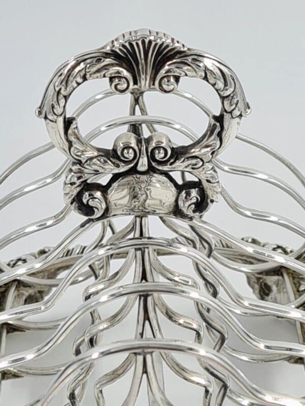 Georgian Antique Solid Silver Toast Rack Robert Hennell II - Image 8