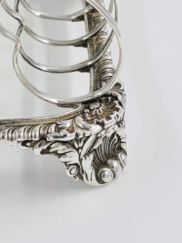 Georgian Antique Solid Silver Toast Rack Robert Hennell II - Image 7