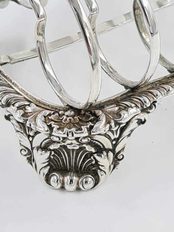 Georgian Antique Solid Silver Toast Rack Robert Hennell II Antique Silver Antique Silver 8