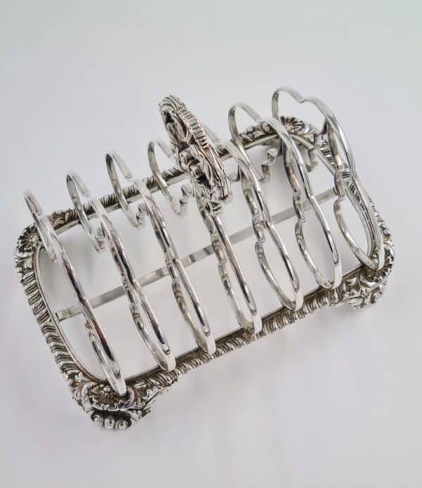 Georgian Antique Solid Silver Toast Rack Robert Hennell II Antique Silver Antique Silver 15