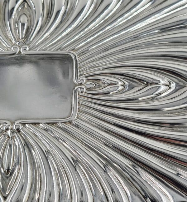 Antique Sterling Solid Silver Dressing Table Tray 1895 350g Antique Silver Antique Silver 8