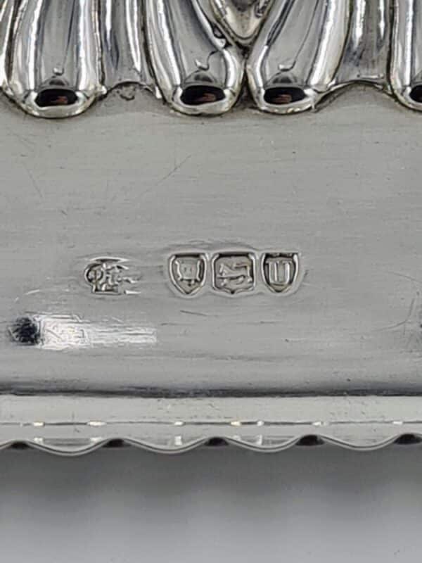 Antique Sterling Solid Silver Dressing Table Tray 1895 350g - Image 5