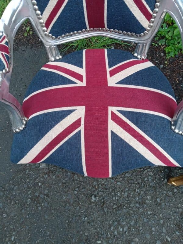 FRENCH STYLE UNION JACK CHAIRS Antique Chairs 6