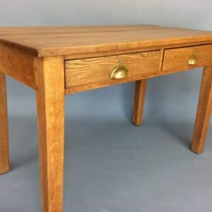 1930’s Solid Oak Teachers Desk Antique Sugar Tongs Antique Desks