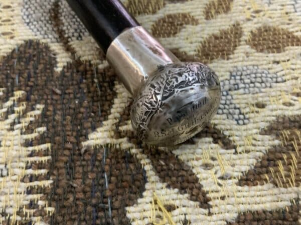 R.S.M 1920’s silver topped cane walking stick sword stick Miscellaneous 19