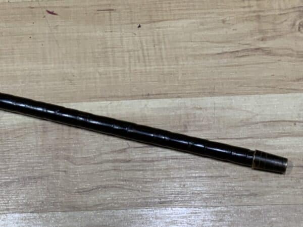 Gentleman’s walking stick sword stick with silver mounts - Image 4