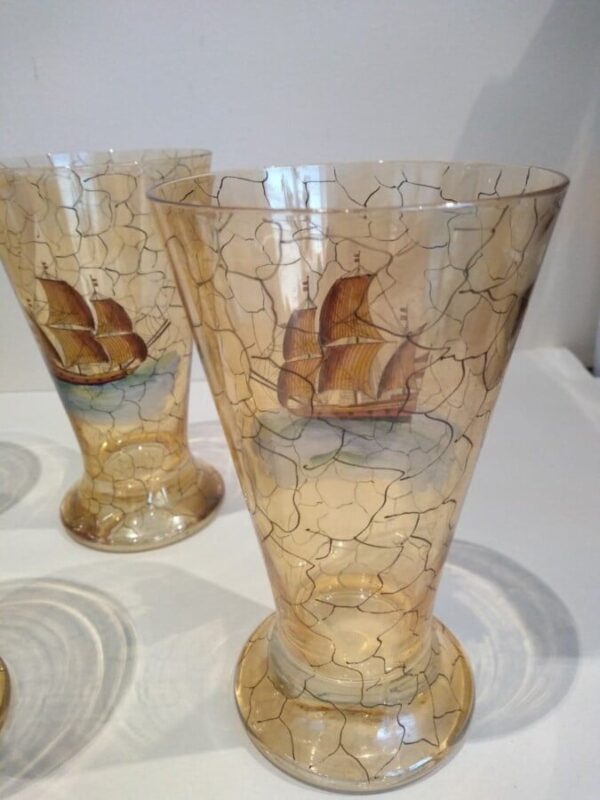 Set of President Glasses ships Antique Glassware 6