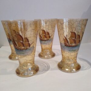 Set of President Glasses ships Antique Glassware