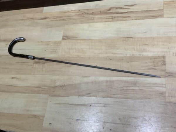 Gentleman’s walking stick sword stick with silver mounts Miscellaneous 31