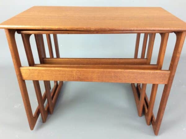 Danish Solid Teak Nesting Tables By CFC Silkeborg CFC Silkeborg Antique Furniture 9