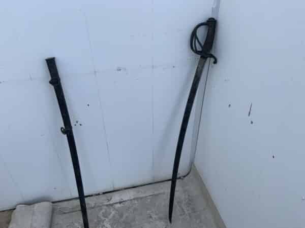French Heavy Cavalry Sabre with Scabbard Georgian