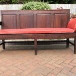 Georgian Mahogany Settle Bench Seat / Daybed Antique Daybed Antique Furniture