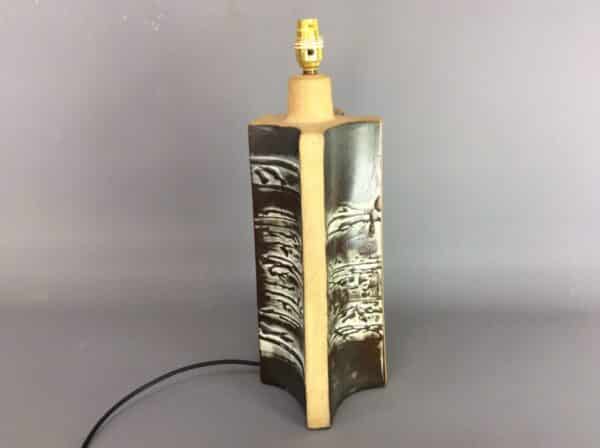Rare Tremaen Cornish Studio Pottery Lamp - Image 2